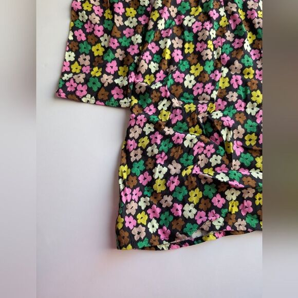 NWT Kitri Danica Multi Blurred Floral Dress M Long Sleeves - Picture 12 of 12